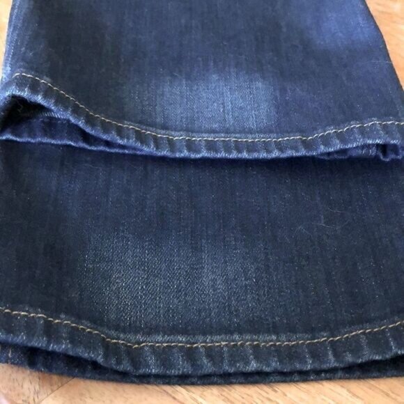 Hudson Tilda mid rise Cigarette Jean dark wash whiskering fading Size 31 - Picture 4 of 14